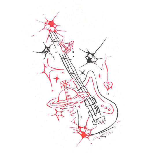 Sketch Guitar Tattoo