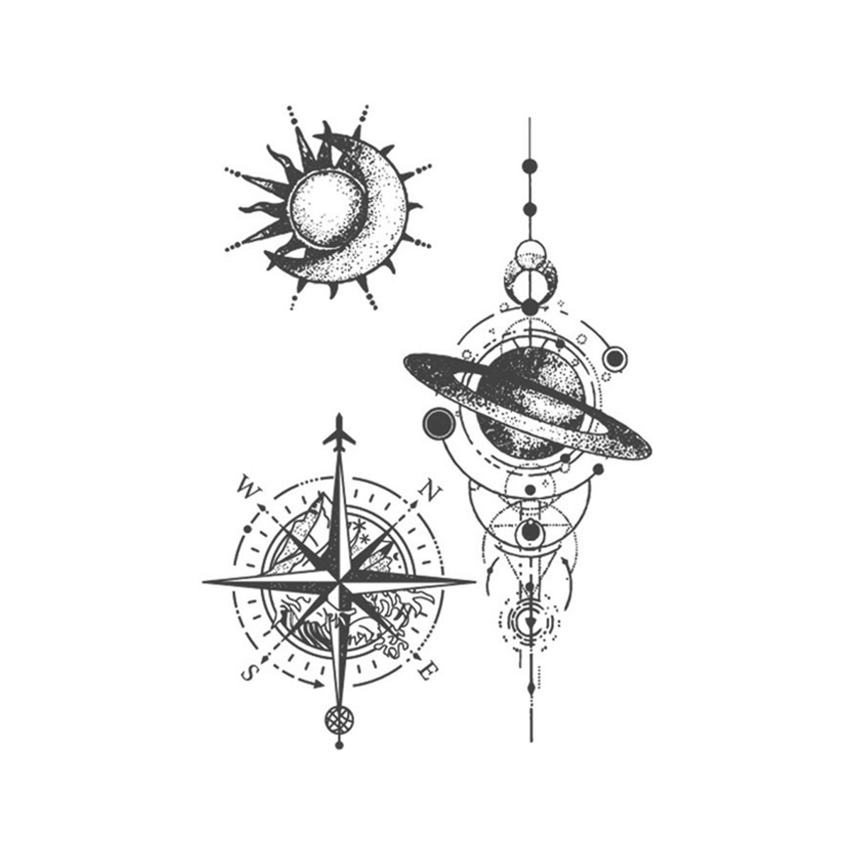 Universal Compass Tattoo